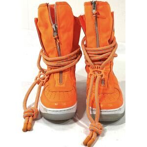 NIKE sf air force 1 af1 high sage 'total orange' Rare $700